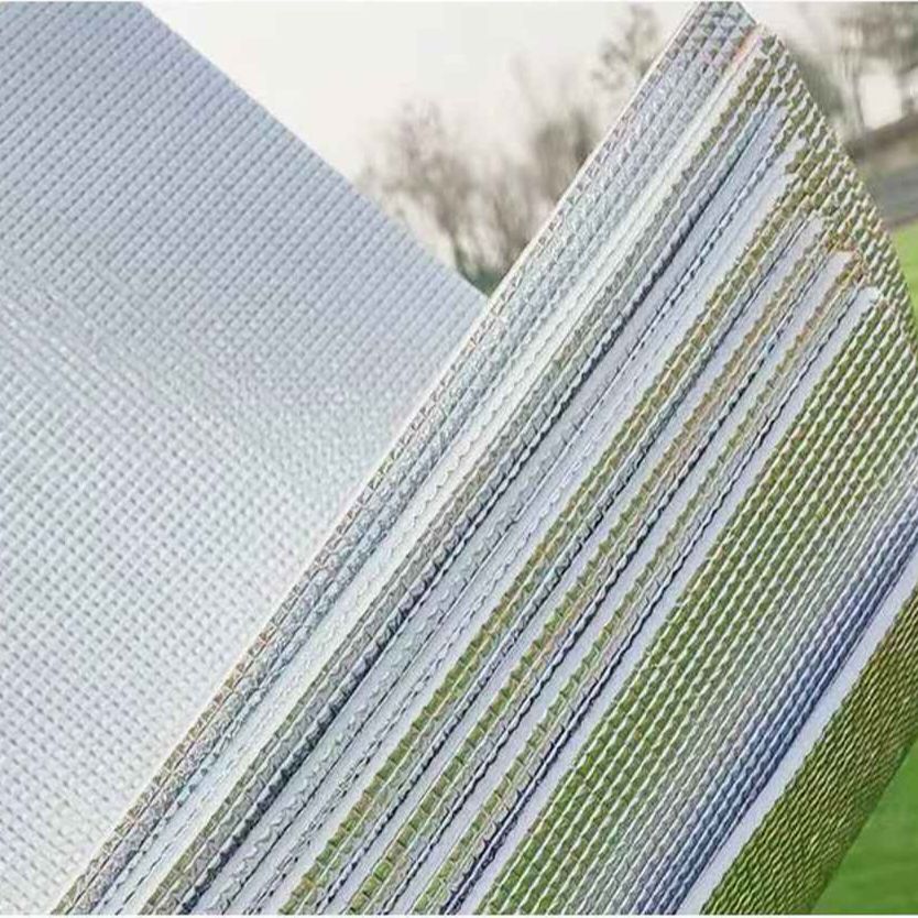 Película de papel de aluminio doble, película reflectante, cubierta aislante, protector solar de ahorro de energía, resistente al agua, ruido, colmena, calefacción de suelo de techo