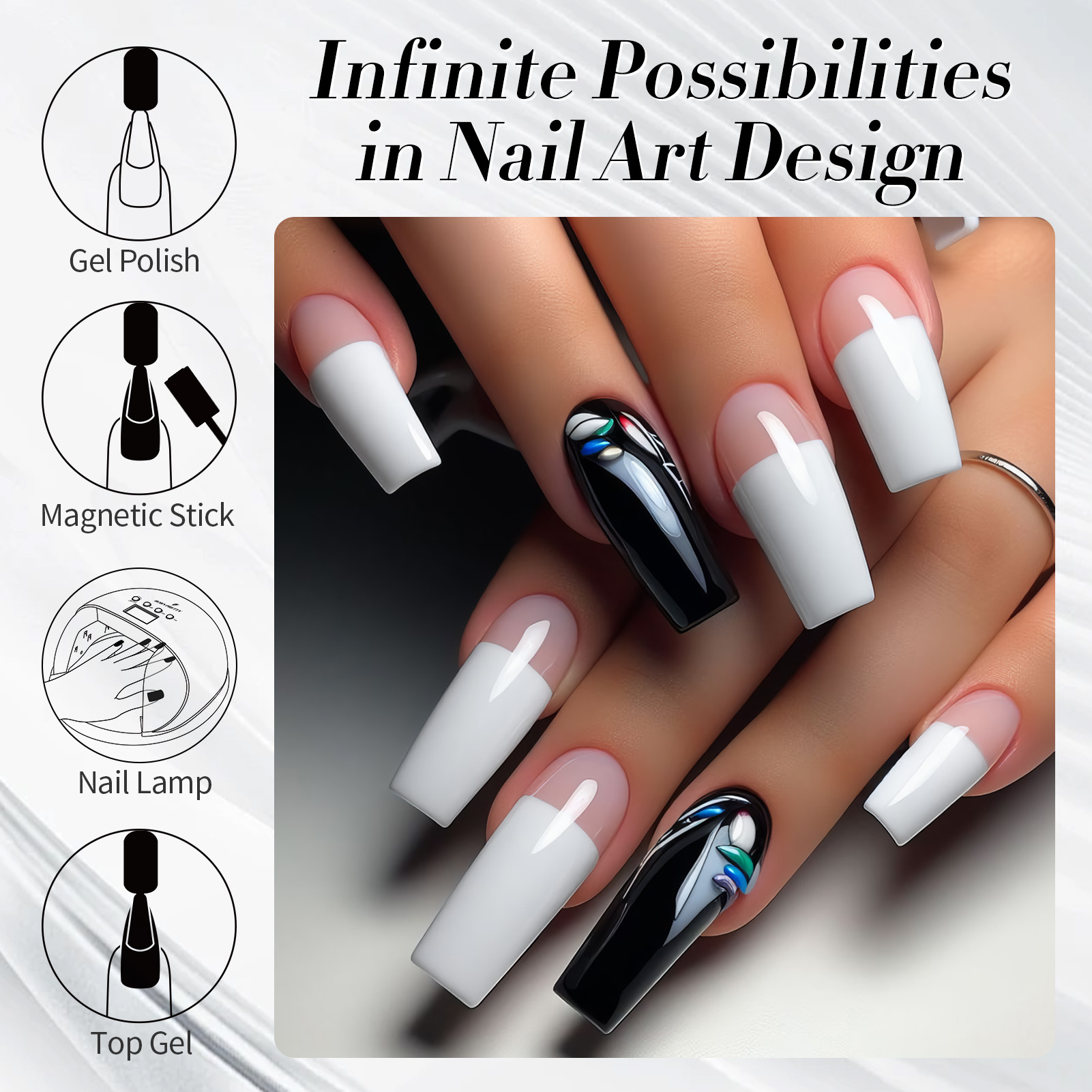 BORN PRETTY 10ml เจลเล็บเจล 130 สีกึ่งถาวร Solid เล็บเจลเคลือบเงา Soak Off UV เจลสําหรับ BASE Top Coat