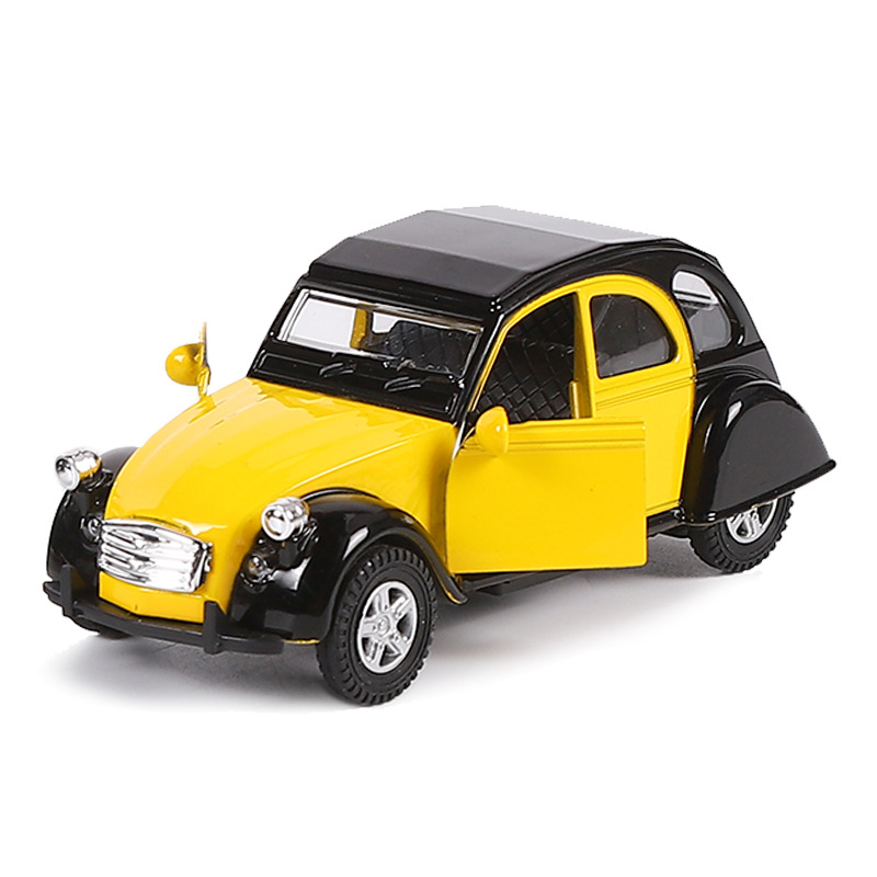 Modelo de carro clássico de liga em escala 1/32, puxar para trás, brinquedo infantil fundido, modelo de veículo de simulação, decoração, brinquedos para meninos, coleção de presentes