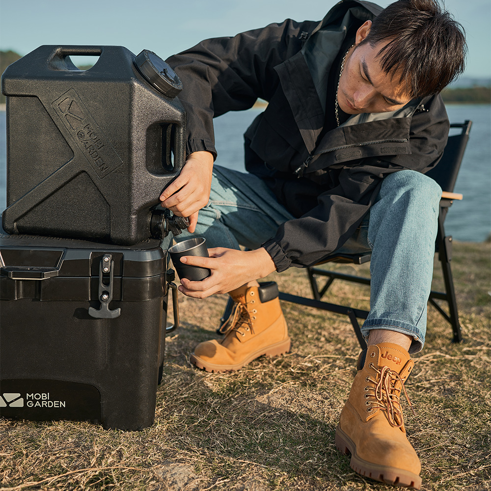 MOBI GARDEN Cắm Trại Di Động Bình Đựng Nước Xô Đựng Thực Phẩm Với Vòi Nước Ngoài Trời Trong Nhà Du Lịch