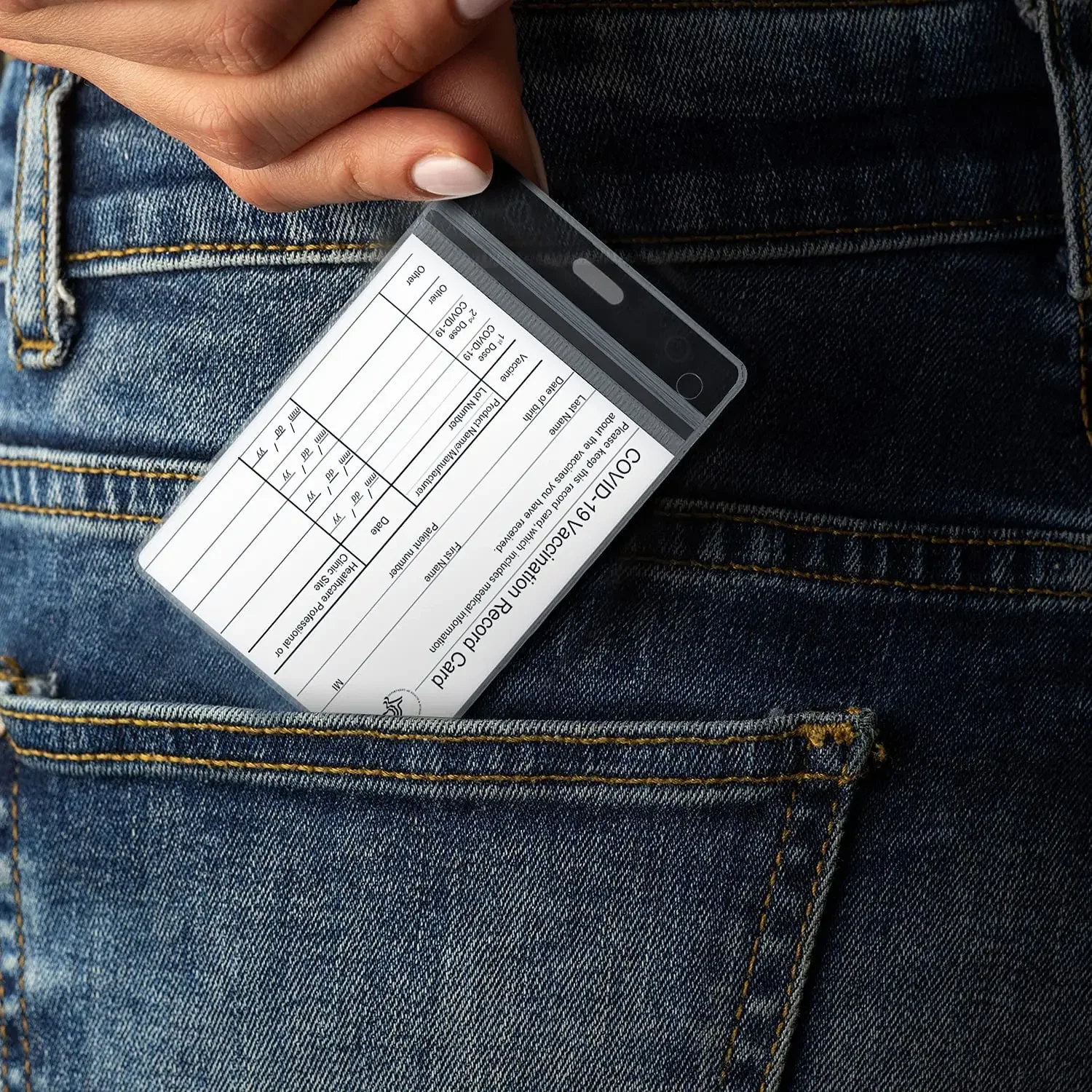 1/20Pcs Waterproof Transparent Card Holder Plastic Protector Case Business Bus Bank Credit Card Protector ID Card Badge Holder