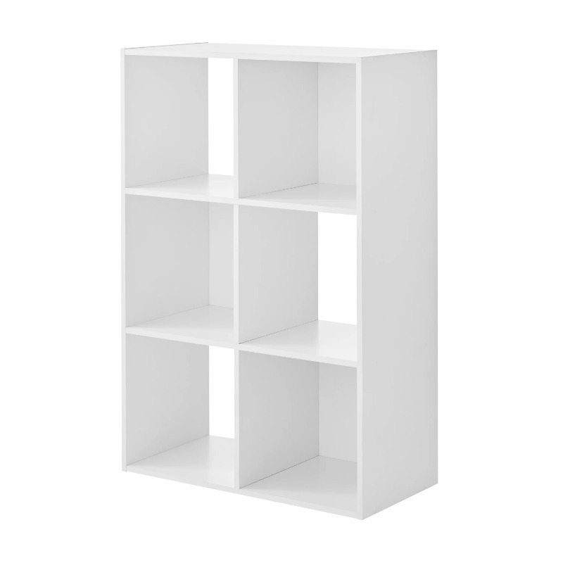 White 11" 6-Cube Storage Organizer