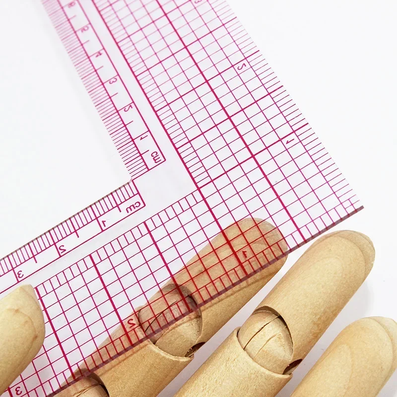  Regla para acolchar en forma de L: herramienta de costura en ángulo recto para corte de tela, patchwork, dibujo y artesanía (regla técnica multiusos