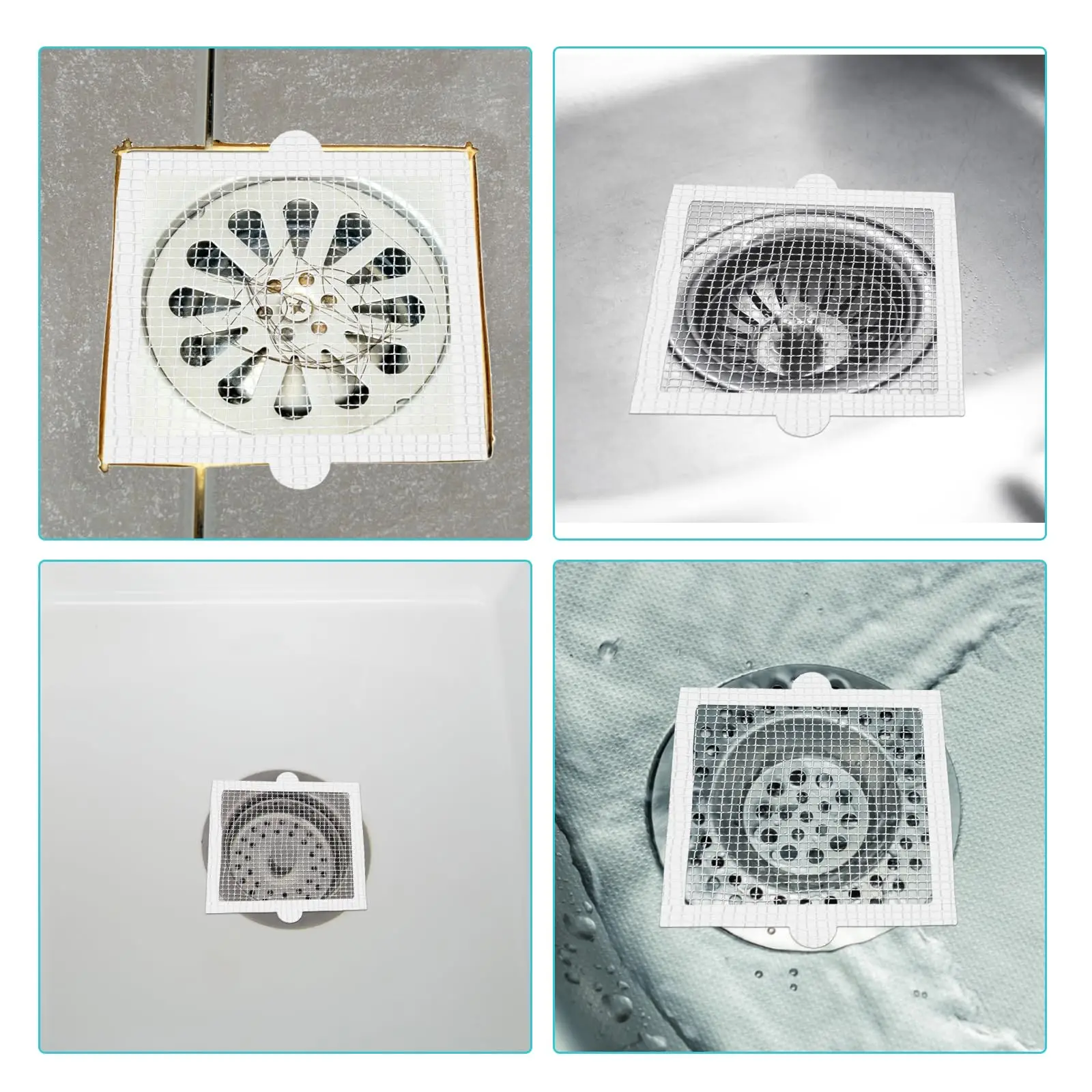 10-200PCS Bodenablauf Patch Einweg Anti-Verstopfung Filter Patch Badezimmer Kanalisation Haar Catcher Küche & Bad verstopfen Werkzeuge