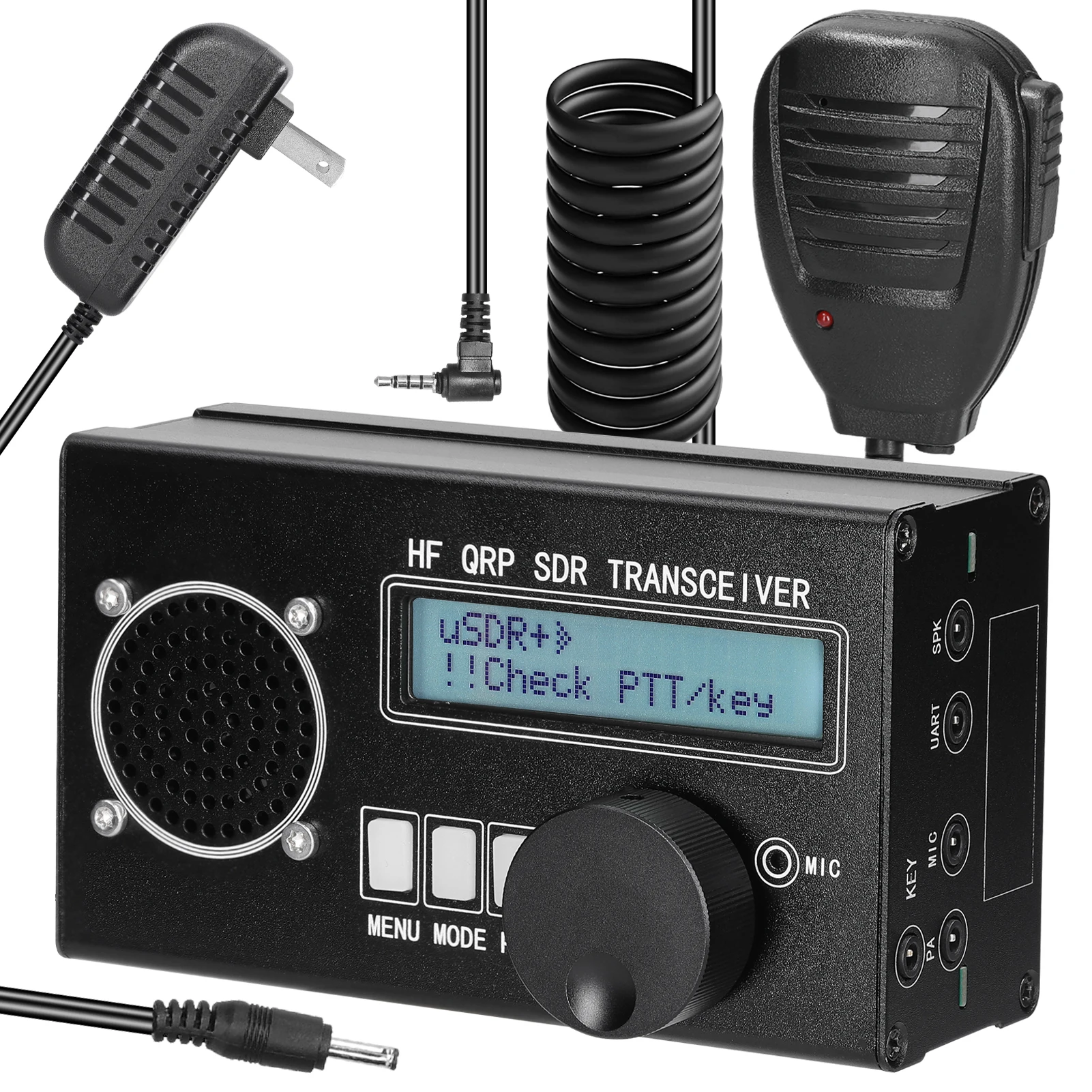 USDX QRP uSDX 8 Bands SDR All Mode High Frequency SSB QRP Transceiver with Power and SWR Indicator SDR Transceiver
