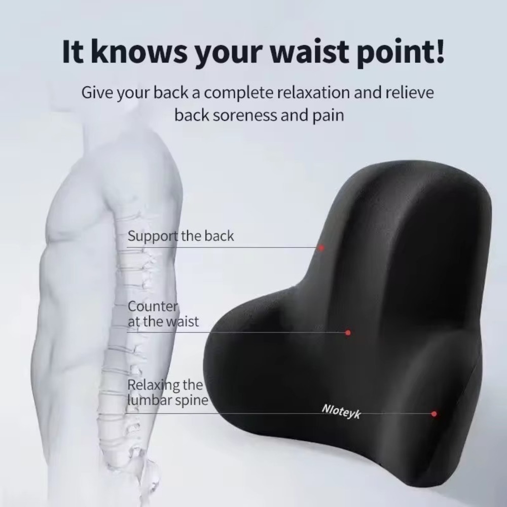 Encosto de cabeça do carro assento apoio lombar preto pescoço travesseiro para suprimentos de carro universal pescoço travesseiro cintura almofada assento de carro acessórios