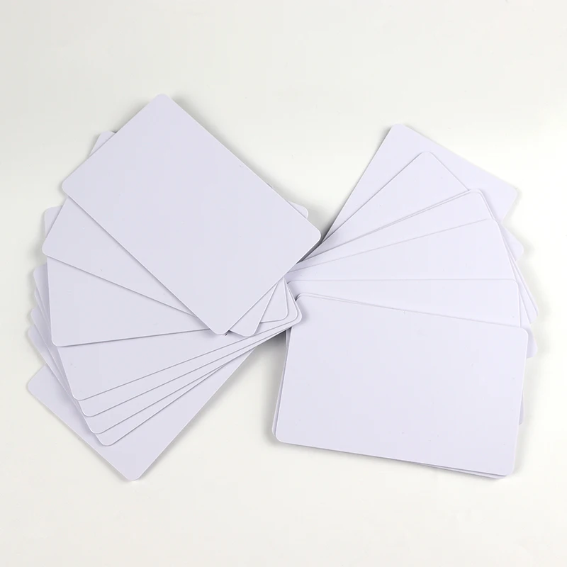 10 Cái/lốc PVC Nhựa Trống Chứng Minh Thư Không Chip Thẻ Mỏng CR80 Có Sẵn Cho Máy In Thẻ