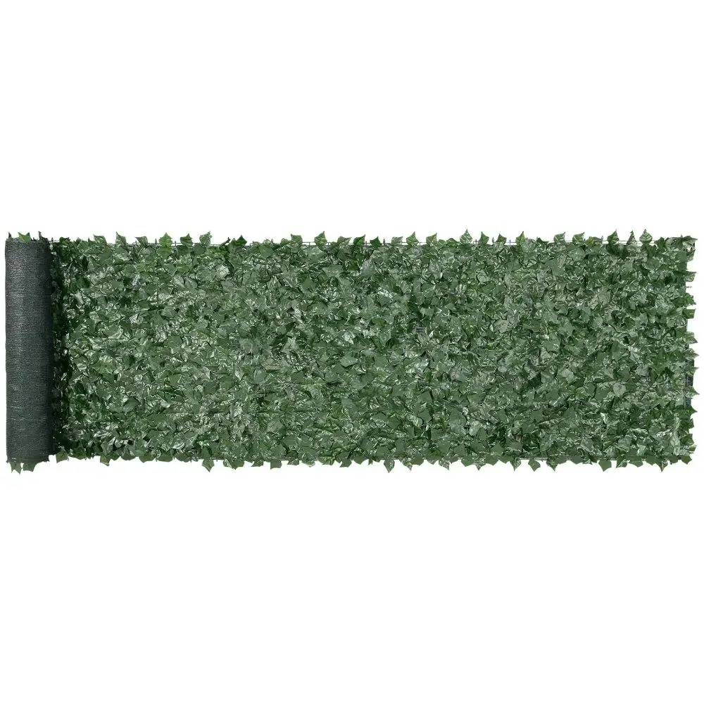 Artificial Ivy Fence 39x158in Green Wall Screen Faux Hedges Vine Leaf Decoration for outdoor Garden Balcony Yard Decor