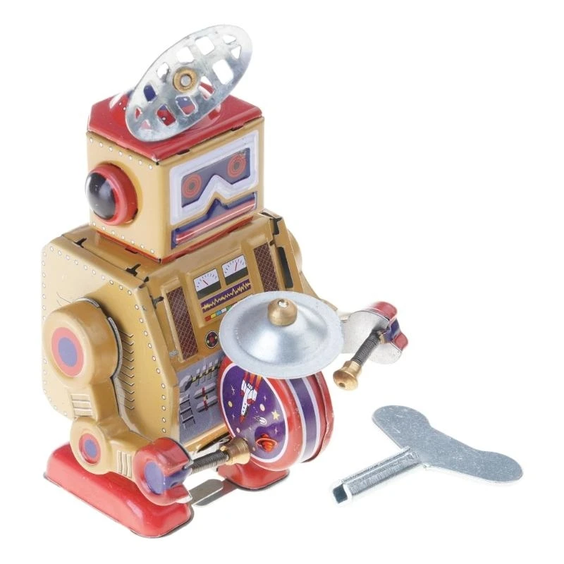 U13Fおもちゃごとのロボットドラマークラシッククラシックワインアップおもちゃを大人と十代の若者たち