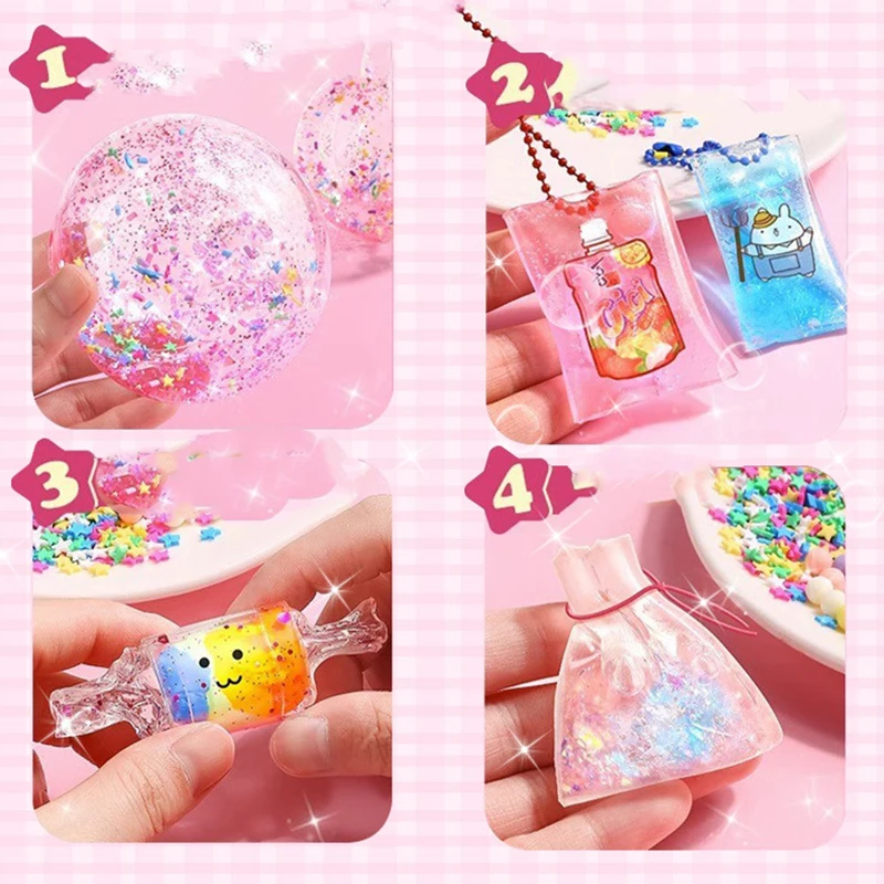 DIY Blow Bubble NANO เทปชุด PET NANO กาวนวดเพลงเทปสองด้าน Decompression สติกเกอร์ของเล่นของขวัญ