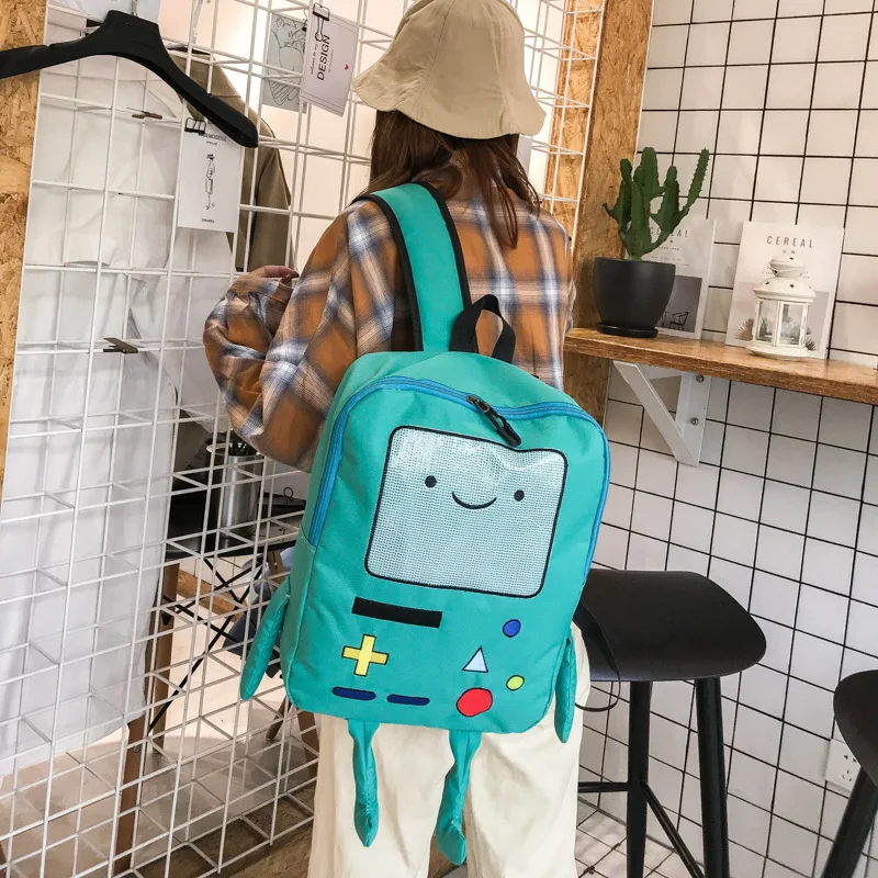 Funny personality three-dimensional student backpack cartoon adventure time backpack A-DH