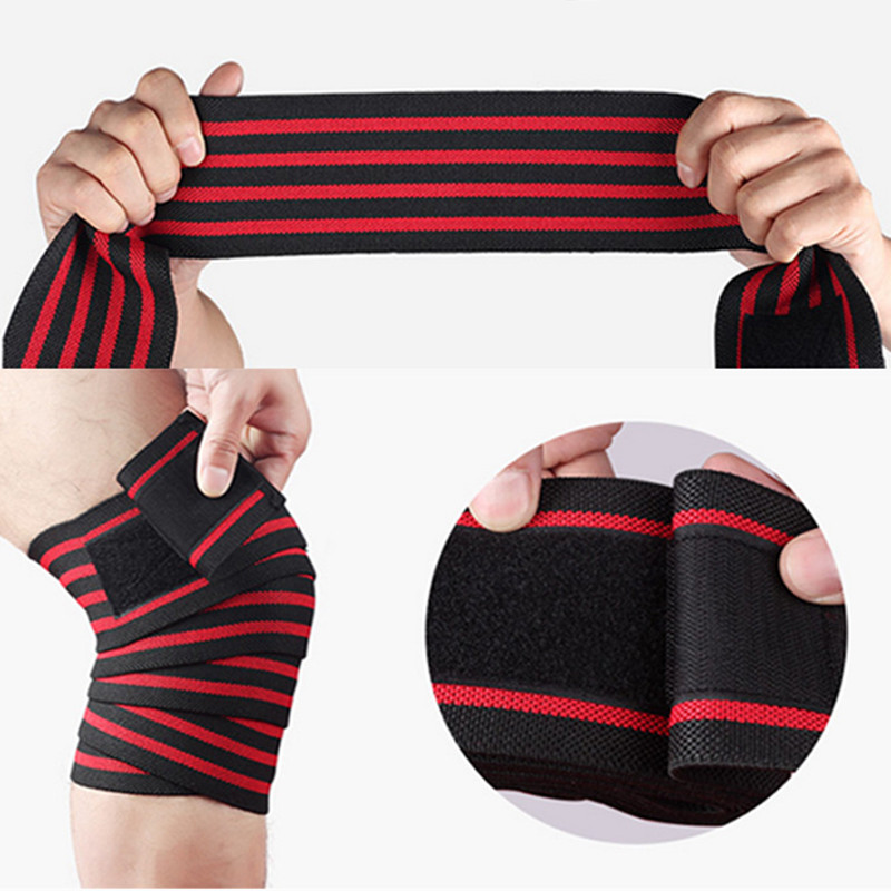 Rodilleras protectoras para gimnasio, correas elásticas para levantamiento de pesas, entrenamiento en cuclillas, 1 piezas