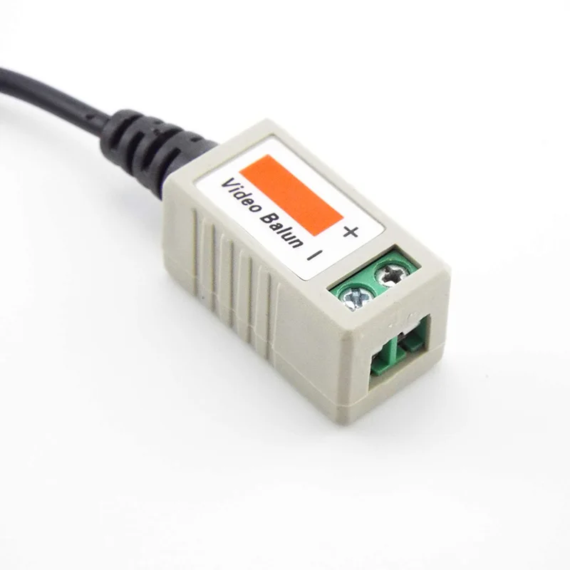 1 คู่ BNC Video Balun Connector Passive Transceiver 3000FT ระยะทาง UTP Balun ชาย BNC CAT5 สําหรับกล้องวงจรปิดอุปกรณ์เสริมกล้อง