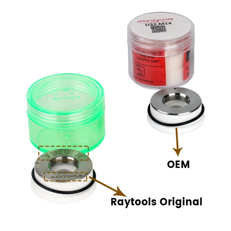 Original Raytools Ceramic Ring D32 M14 D28 D19.5 M8 M11 Raytools Ceramic Nozzle Holder 1202740001 120515099A BMH109 BMH111 BM114