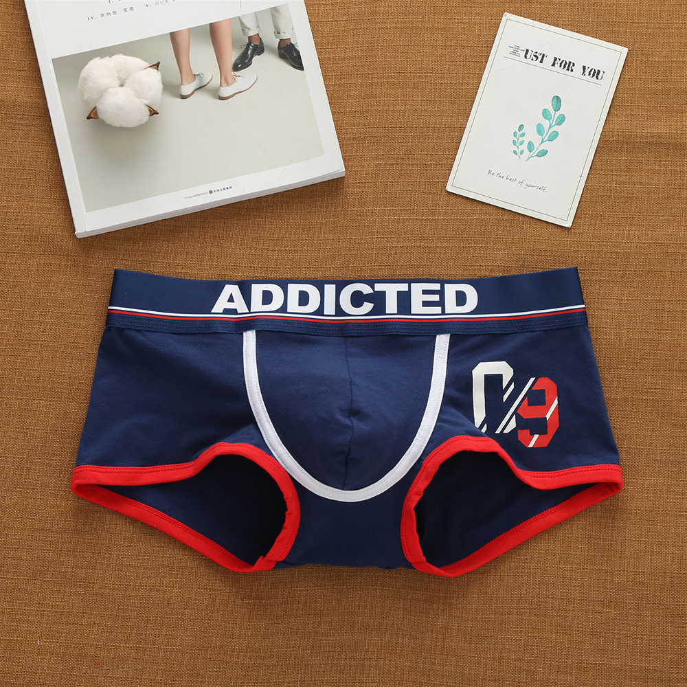 Marque hommes sous-vêtements en coton taille basse Sexy slips à la mode confortable absorbant la sueur antibactérien Boxer Shorts caleçons