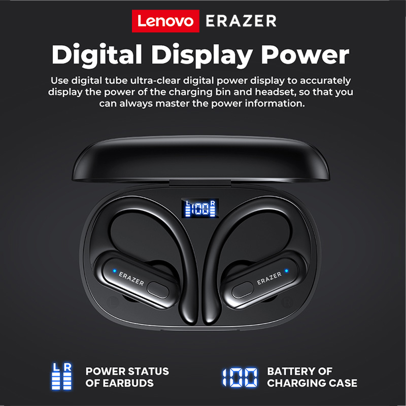 ERAZER XT60PRO Sport Drahtlose Kopfhörer Bluetooth Kopfhörer Ohrhörer Rauschunterdrückung Headset mit Mikrofon Ohrbügel