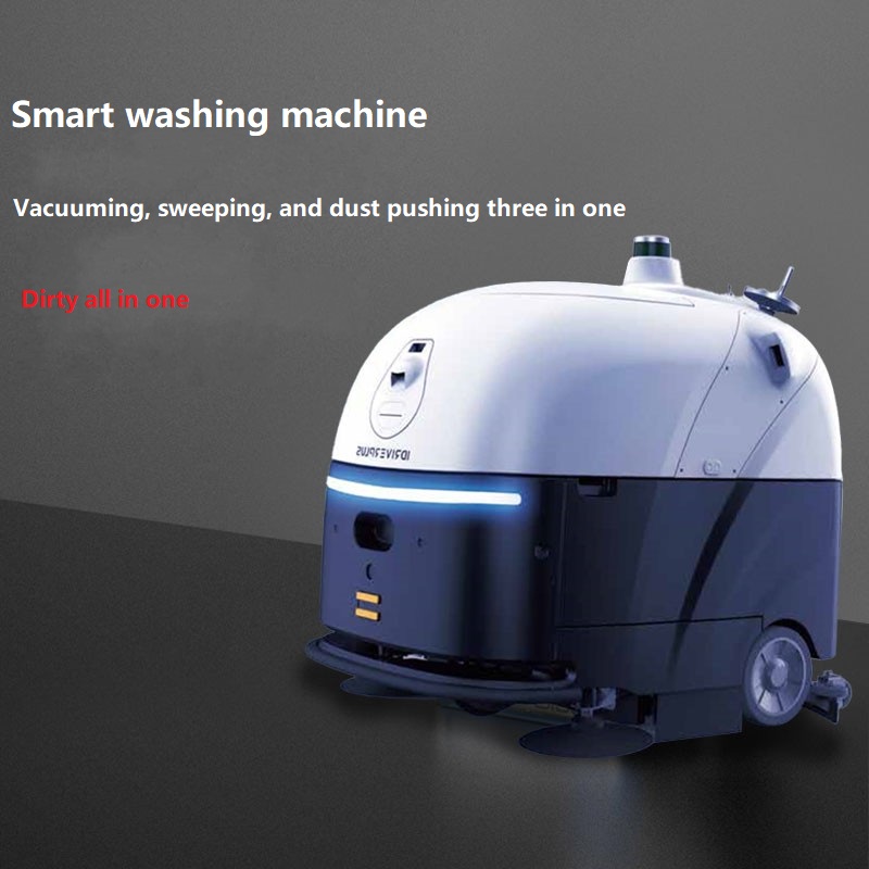 Robot limpiador de pisos inteligente, robot de barrido y fregado, robot de limpieza industrial comercial de supermercado
