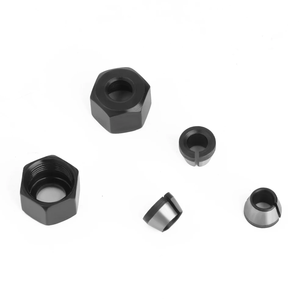 Lavie 2 pcs Set 6mm oder 6,35mm oder 8mm Spann zangen futter mit Mutter Gravur Trimm maschine Elektro fräser Fräser Zubehör