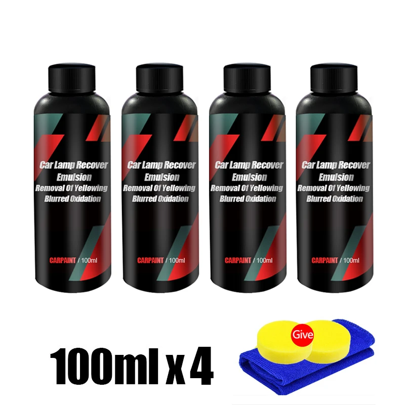 Kit di lucidatura per restauro fari per auto Kit di riparazione fari Lucidatore per luci per auto Pasta per pulizia Cura della vernice per auto Agente di ristrutturazione