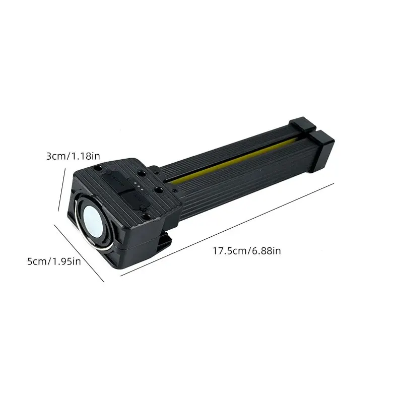 Linterna potente para exteriores, luz multifuncional para acampar, trabajo de reparación de automóviles, luz COB plegable