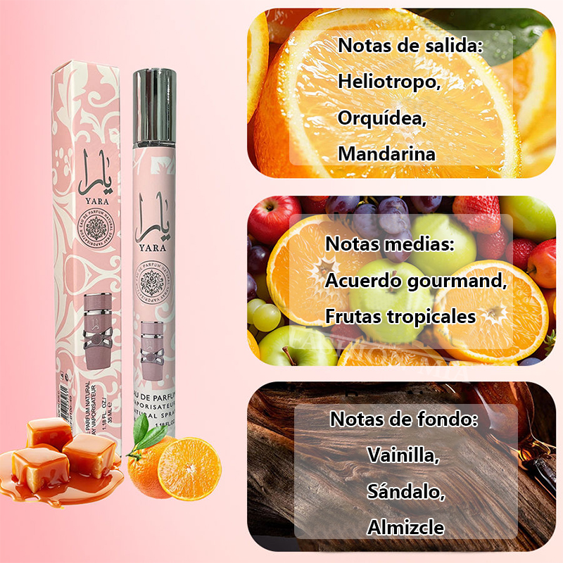 Perfumes Yara De 35ml, fragancia duradera De marca De lujo para hombres y mujeres, Perfume Floral en aerosol, Perfume portátil De Colonia, 2 uds.