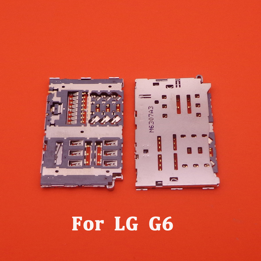 1 Teile/los, buchse Sim Card Reader Slot Tray Modul Halter Stecker Für LG G3 G4 G5 G6 G7 V10 V30
