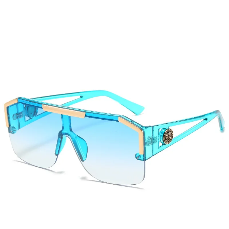 Óculos de sol quadrados grandes para homens e mulheres, óculos de sol esportivos para dirigir, óculos de sol coloridos com gradiente uv400 2023