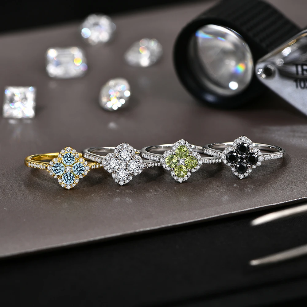 ATTAGEMS-Bagues classiques Moissanite pour femme, argent regardé 100% S925, fiançailles, fête de mariage, cadeau de joaillerie fine, nouveau document DVVl's