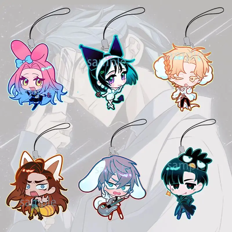 Cordón para teléfono móvil Alien Stage Ivan Till Sua Mizi Hyuna Luka Kawaii serie de orejas colgante acrílico correas lindas cuerda colgante regalo
