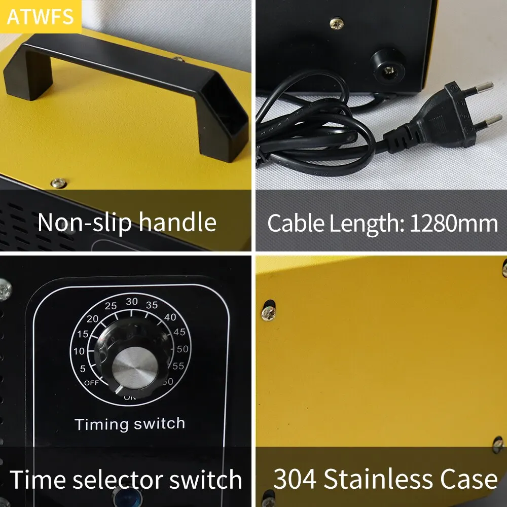 Atwfs เครื่องผลิตโอโซน220V 60g, เครื่องกรองอากาศสำหรับทำความสะอาดโอโซนฆ่าเชื้อโรค