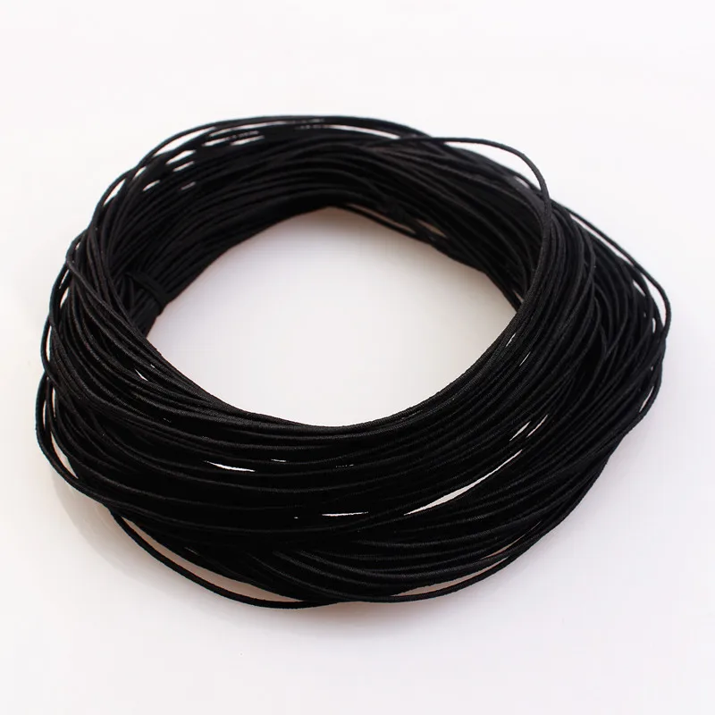 1mm 24m cabo elástico trançado miçangas fios estiramento corda tecido artesanato cabos para fazer jóias 23 cores