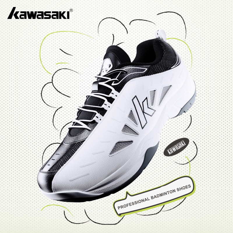 Kawasaki 2024 PANDA chaussures de Badminton professionnel planche en Fiber de carbone Absorption des chocs baskets pour hommes chaussures de sport pour femmes B3327