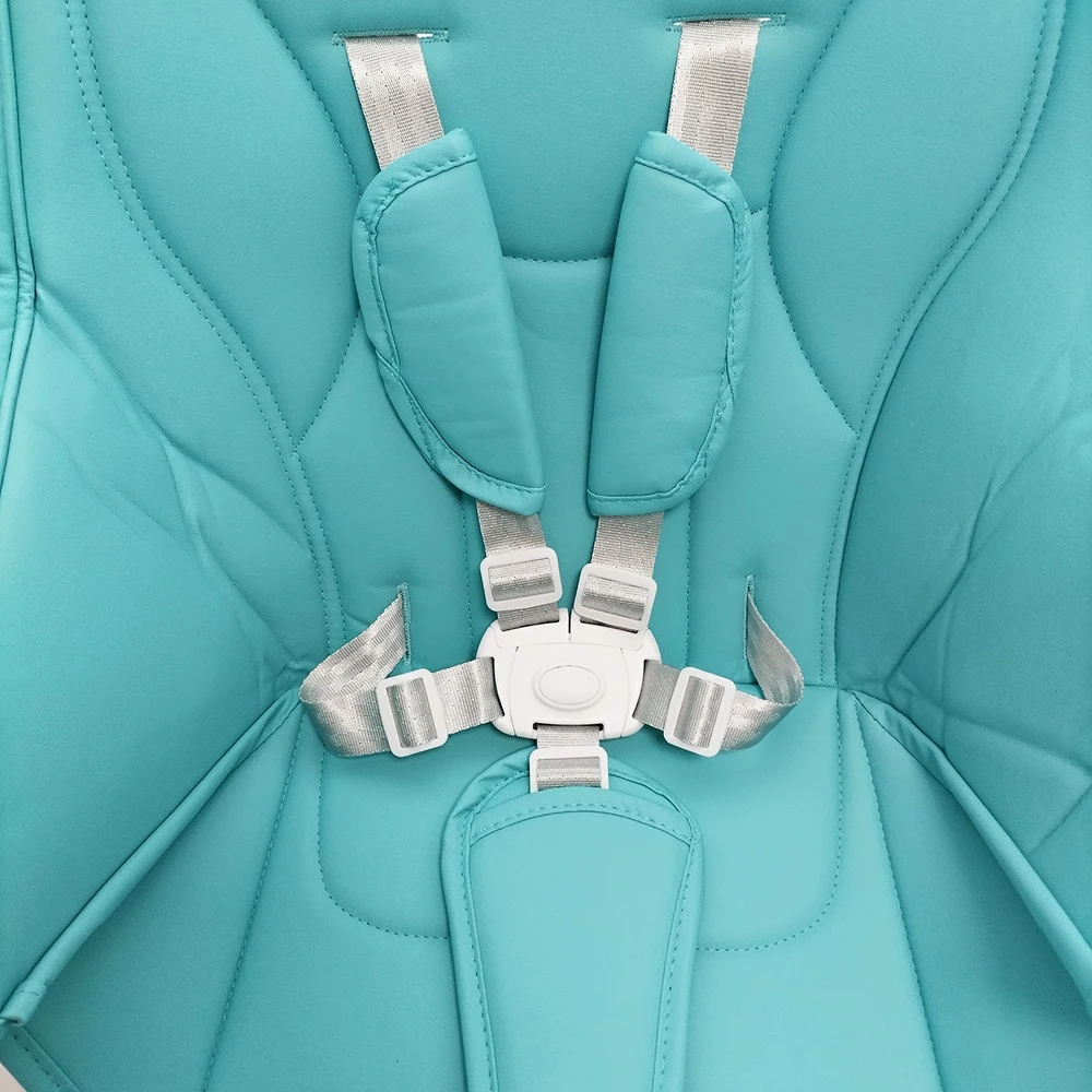 เบาะที่นั่งสําหรับ Peg perego Siesta Prima Pappa Zero3 เก้าอี้สูง PU หนังความปลอดภัยเข็มขัดไหล่ Crotch PAD DIY เปลี่ยนชิ้นส่วน