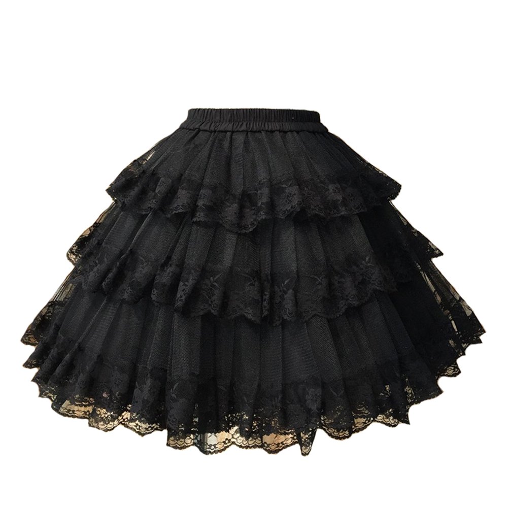 Sottogonna in crinolina sottoveste rockabilly vintage di lusso con volant a strati gotici a 3 strati