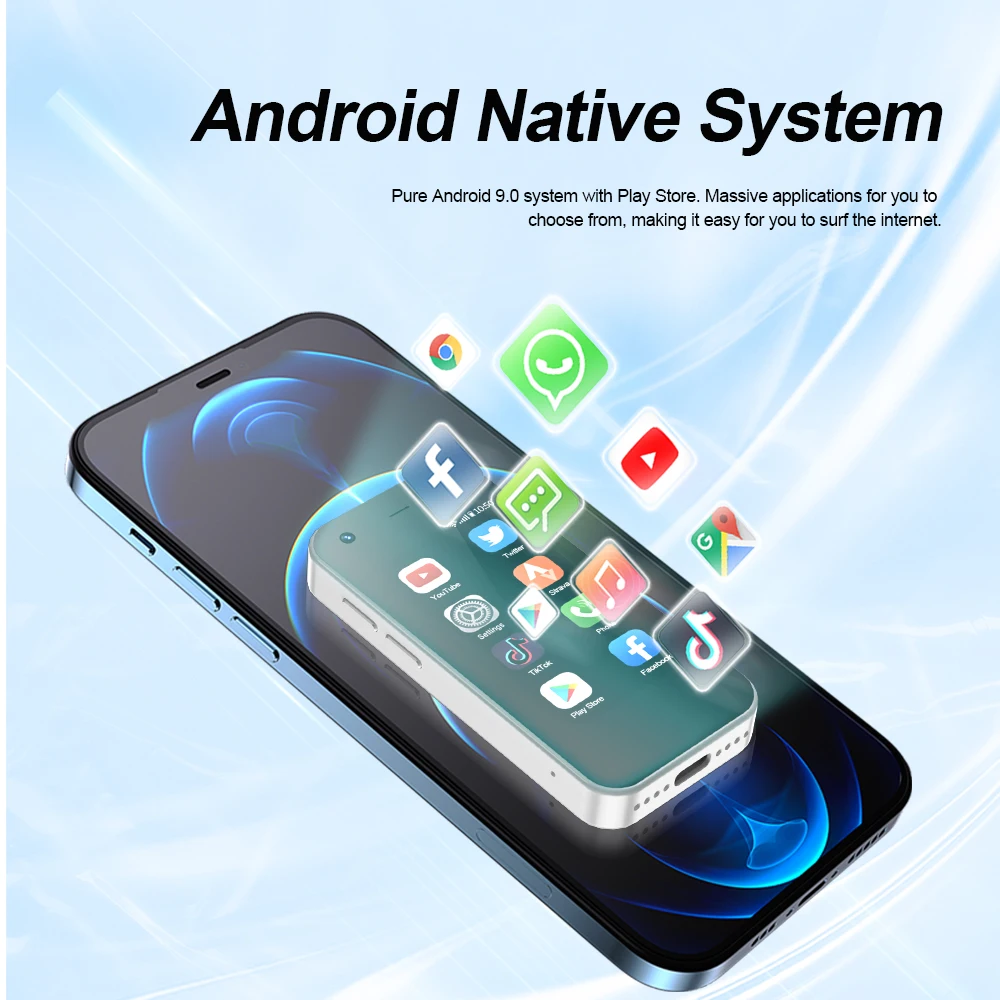 SERVO KING5000 มินิสมาร์ทโฟน 3G เครือข่าย Dual Nano SIM ระบบ Android 9.0 16GB ROM 2.5 ''หน้าจอ Play Store กระเป๋าสมาร์ทโฟน