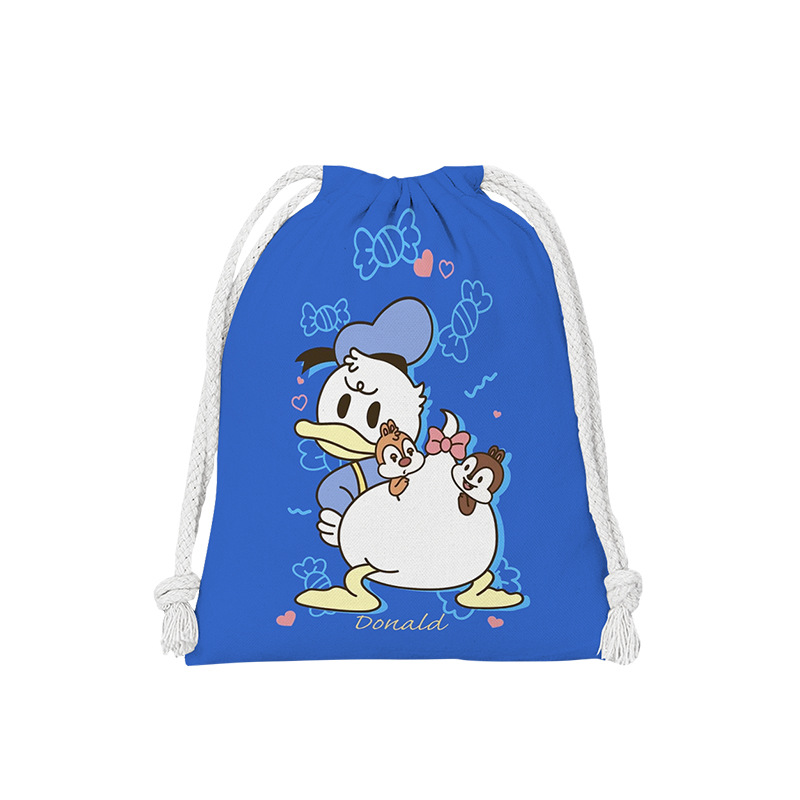 Disney Donald Duck Drawstring Bag Daisy Duck Drawstring Bags Men Women Drawstring Storage Bag Coin Purse Birthday Gift