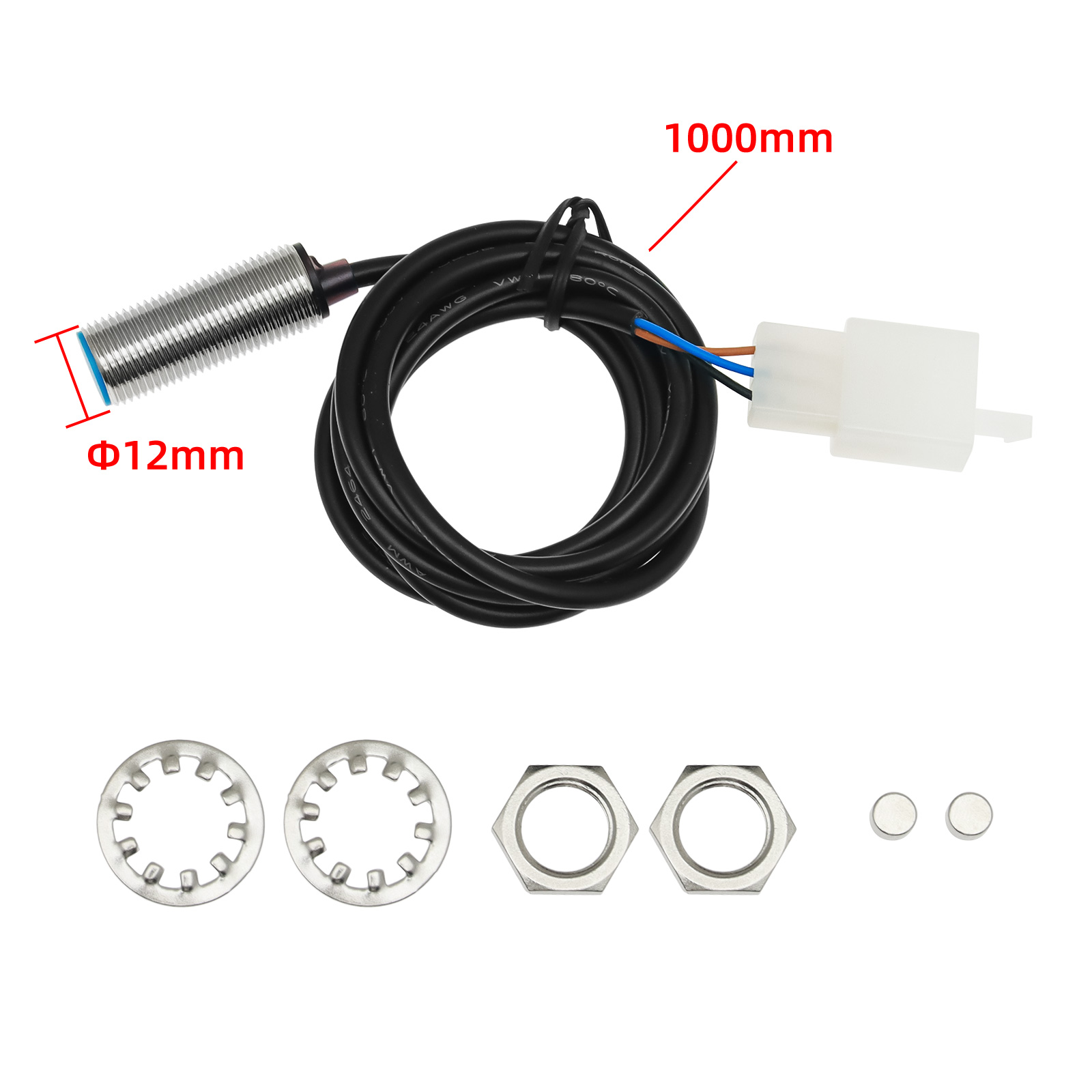 1 STKS Motorfiets Snelheidsmeter Sensor Vervanging Kit Duurzaam Digitale Kilometerteller Sensor Kabel Universeel voor Motorfiets ATV custom