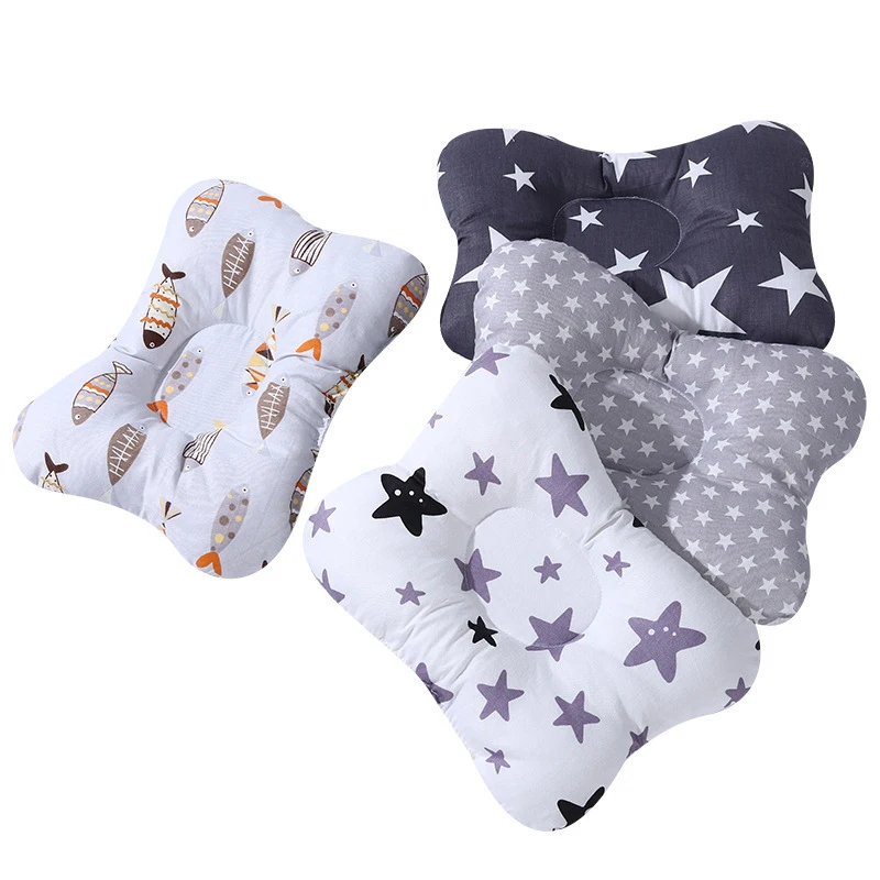 Baby Pillow Infant Newborn Sleep Support Concave Breathable and Comfortable Cartoon Pillow Printed Shaping Cushion Dropshipping