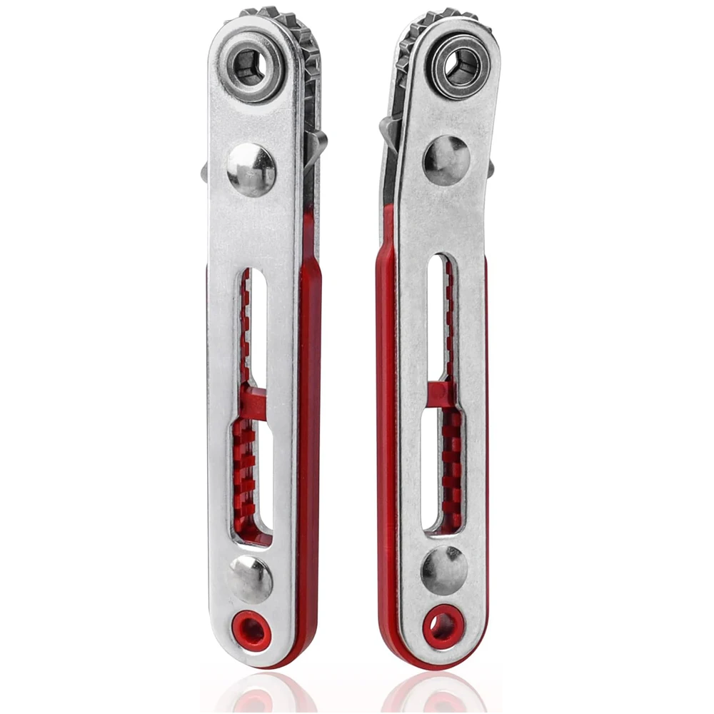Mini Multi-function Two-way Ratchet Flat Head Elbow Flat Screwdriver Ratchet Wrench Cross-shaped Hexagonal Screwdriver Head Tool