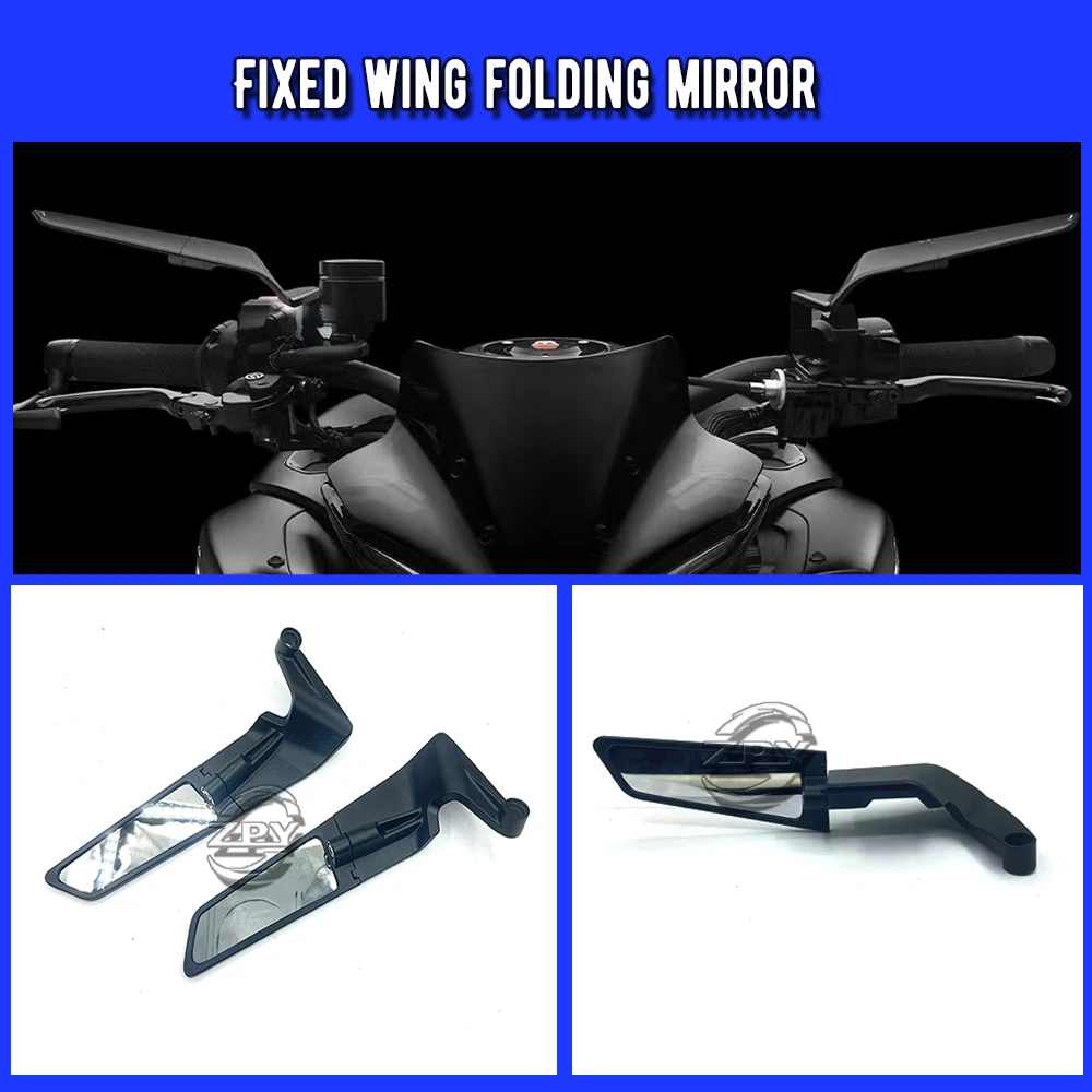 For Honda Africa Twin CRF 1000L CB 650 R Mirrors Stealth Winglets Mirror Kits To Rotate Adjustable Mirrors