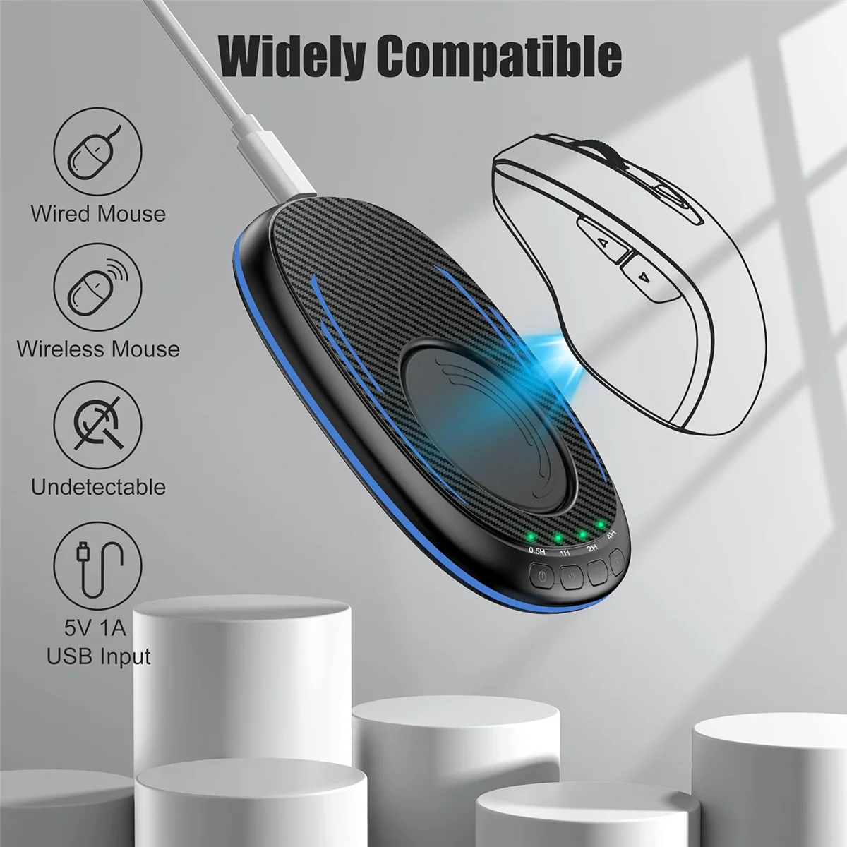Mouse driver tidak dapat dilepas dengan Timer, Mouse Jiggler dengan tombol ON/Off, Mouse Wiggler untuk menjaga komputer