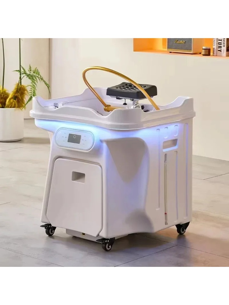 Bewegliches Spa-Bett mit Kopfstütze, Shampoo-Stuhl, Salonmöbel, Haarpflege-Styling-Zubehör