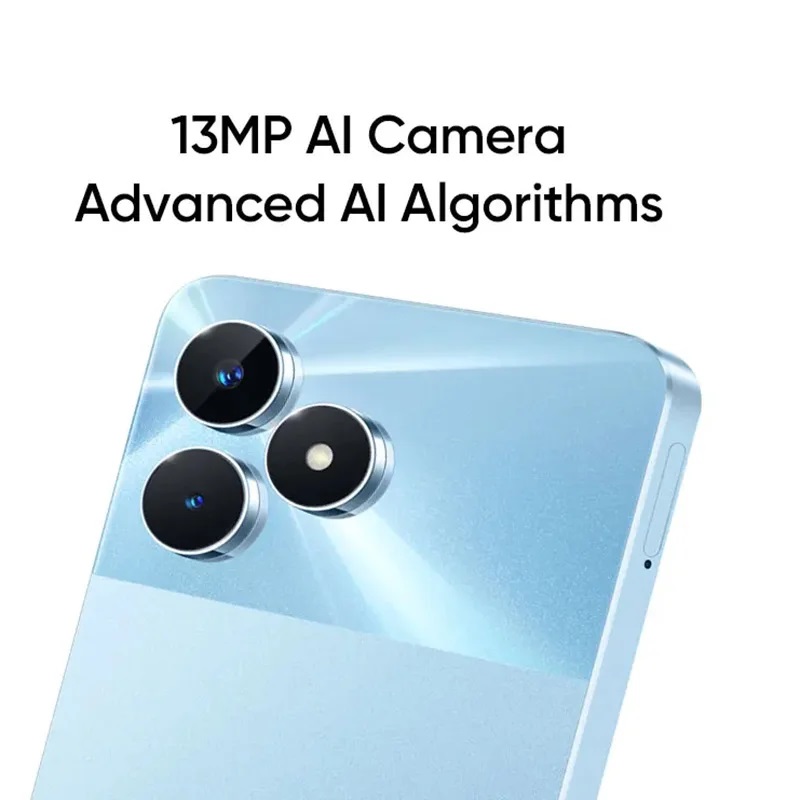 Realme Note 50 6,74 ''Grande tela poderosa telefone de 8 núcleos 13MP câmera AI IP54 à prova d'água 4890mAh