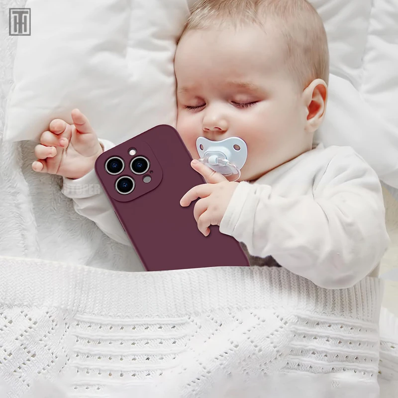 Luxury Silicone Antiskid Phone Case For iPhone 16 15 14 13 11 12 Pro Max 16 Plus Shockproof Full Lens Protection Cover