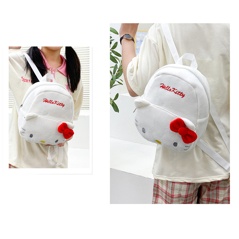 Kawaii Cartoon Pluche Mymelody Hellokitty Rugzak Leuke Mode Kuromi Cinnamoroll Grote Capaciteit Student Schooltas Meisjes Geschenken