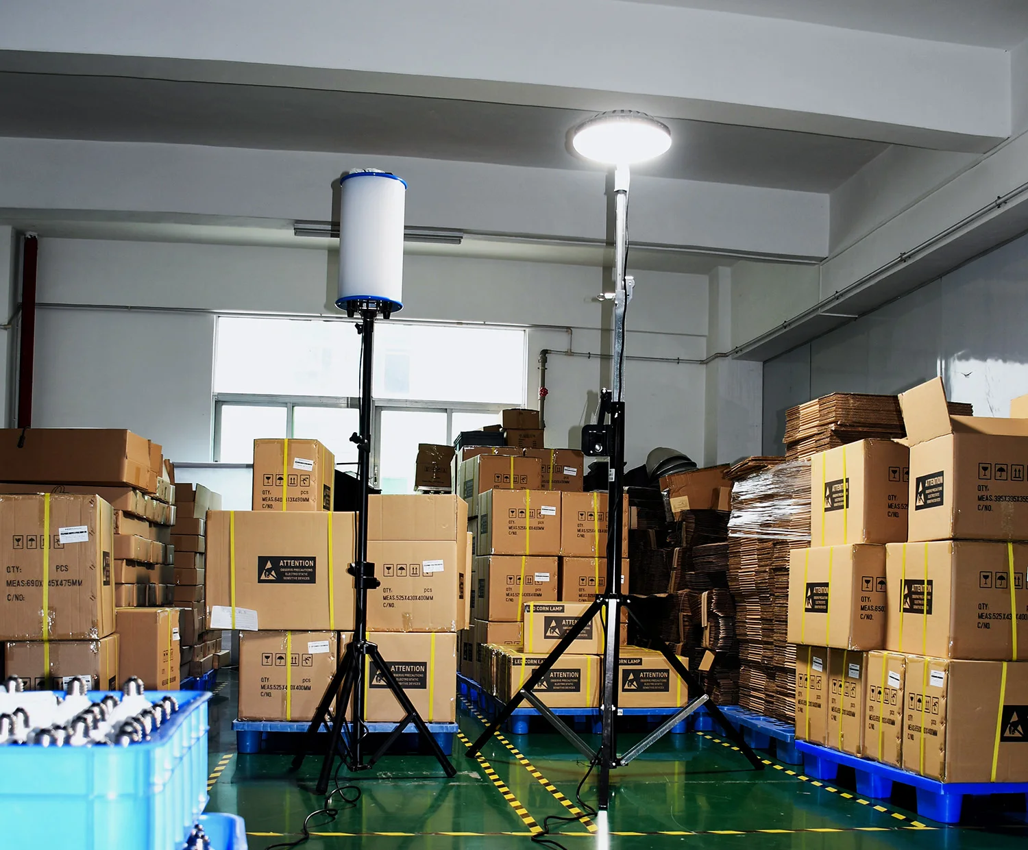 ไฟหอคอยทำงาน LED แบบพกพาสำหรับพื้นที่ห่างไกลไฟกลางคืน300W ไฟ LED สำหรับฉุกเฉินไซต์ก่อสร้าง