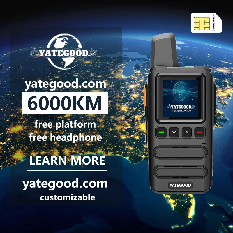 YATEGOOD G777 Walkie Talkie No distance limit Intercom Long standby Portable More than 5000KM 4G 5G