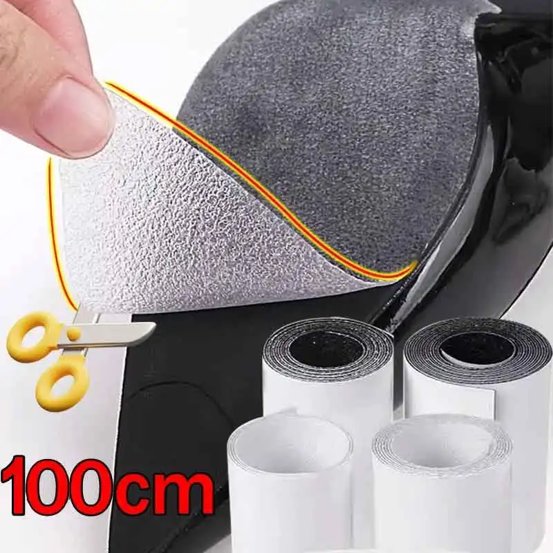 Plantillas protectoras de suela de zapatos silenciados de alta viscosidad de 100cm, plantillas autoadhesivas impermeables antideslizantes resistentes al desgaste para mujer