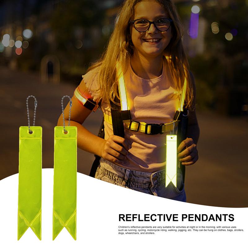 Reflector de mochila, 10 Uds., colgantes reflectantes de seguridad para niños, Reflector impermeable para niños, seguridad para caminar nocturno altamente Visible