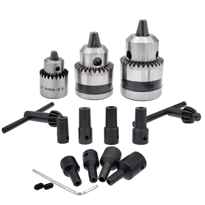 1 шт. JT0 B10 B12 0,6-6 мм 0,3-4 мм 1,5-10 мм адаптер сверлильного патрона шатун втулка вала стальная медная муфта 4/5/6/8/10/12 мм